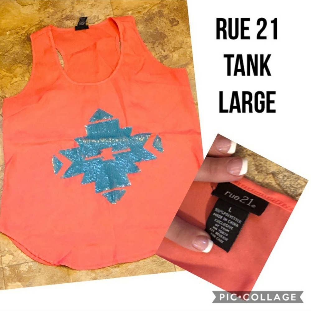 Aztec sequin tank